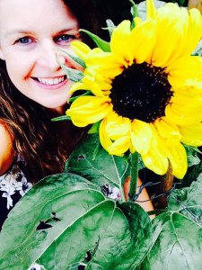 Helen and sunflower